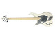 Dingwall, NG3, LEft Handed, 5 String, Fanned Fret, ducati White