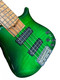 US Masters Trans Green/Maple Used 5 String Bass At Bass Central