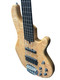 Skyline 55-02 Deluxe FRETLESS, Quilt w/ Lined Ebony 5 String Bass At Bass Central