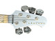 Lakland Skyline 55-02 Custom Ice Blue Metallic/Maple 5 String Bass At Bass Central