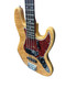 Fender Custom Shop NOS Artisan Jazz Bass, Aged Natural Flame Maple Burl/Roasted Maple Front Angle left