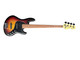 Sandberg California TT-4 SuperLight, 3-Tone Sunburst with Pau Ferro 4 String Bass At Bass Central