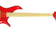 F BASS BN4 Red, Maple Fingerboard 4 String Bass At Bass Central