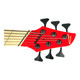 Dingwall NG-3 (6), Ferrari Red / Maple RARE 6 String Bass At Bass Central