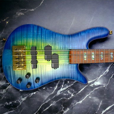 Spector USA NS-2, Custom Matte Green-Blue Burst w/ Haz-Lab / D-Tuner *On  Order, ETA Aug. 2024