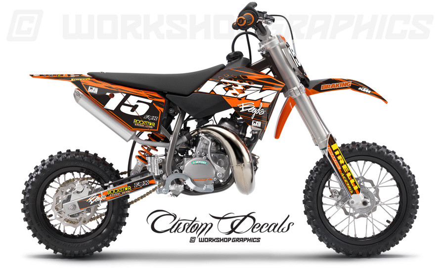 Ktm 50 Build 2009-2015 KTM 50 Boyds Oran - Graphics Kit - Workshop Graphics