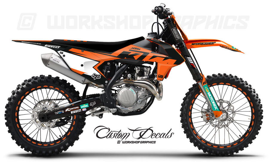 2017 KTM ERA Black - Graphics Kit - Workshop Graphics