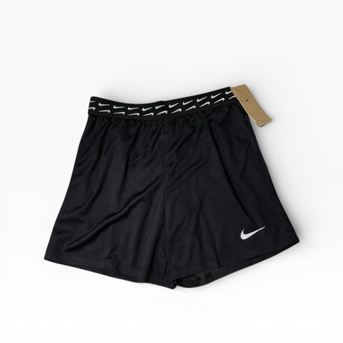 Nike Kids Dri-FIT Athletic Shorts Black Training Elastic Waistband NEW