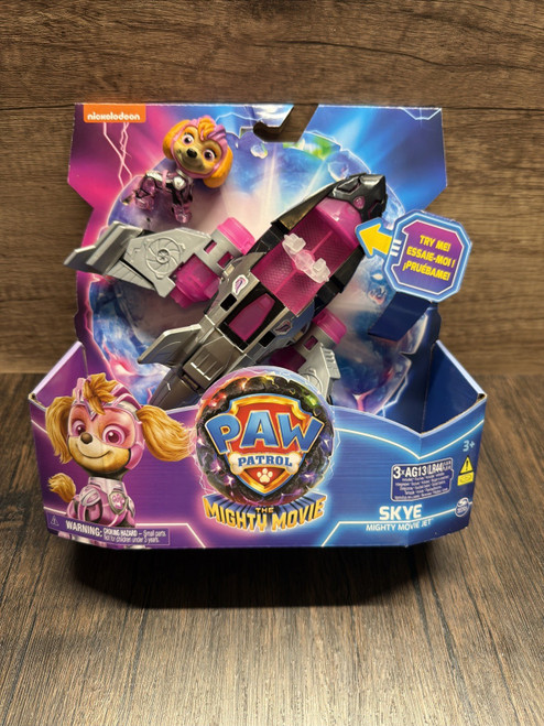 PAW Patrol The Mighty Movie Mighty Pups Jet w/ Lights Sounds Skye Figure