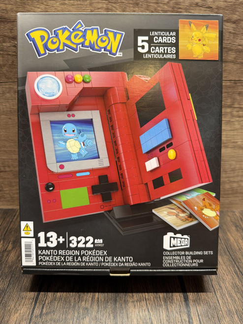 MEGA Pokémon Kanto Region Pokédex Light-Up Collector Set 322 Pieces New