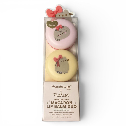 The Crème Shop x Pusheen Macaron Lip Balm Duo Limited Edition Creme Shop Korea