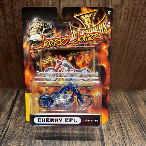 Jesse James West Coast Choppers Cherry CFL Die-Cast Motorcycle 1:31 New