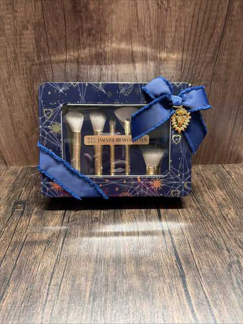 JLB Cosmetics Essential Brush Collection Makeup Brush Set w/ Sponge New