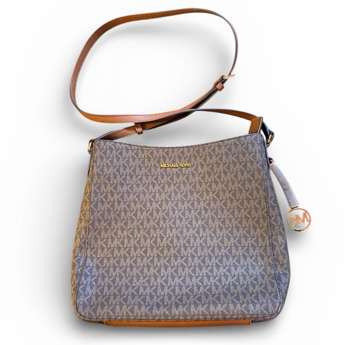 Michael Kors MK Signature Brown Crossbody Shoulder Bag