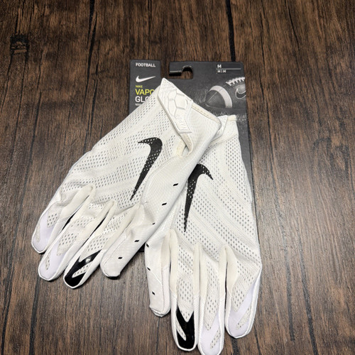 Nike Vapor Knit Football Gloves Magnigrip White Men’s Size M
