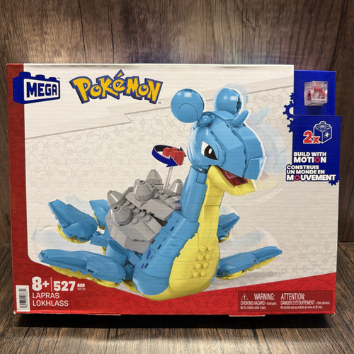 NEW MEGA Lapras Pokémon Building Set 527 Pieces Action Figure Toy