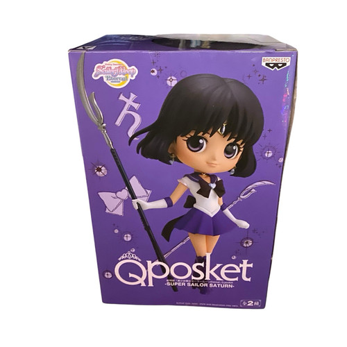 Banpresto Qposket Super Sailor Saturn Figure – Sailor Moon Eternal – Box Damage