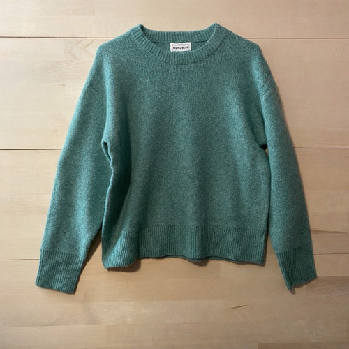 For The Republic Teal Wool Blend Crewneck Sweater – Women’s Medium – NWT