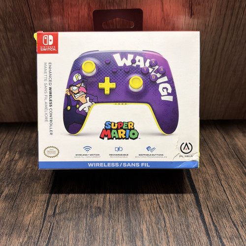 PowerA Enhanced Wireless Controller for Nintendo Switch - Super Mario: Waluigi