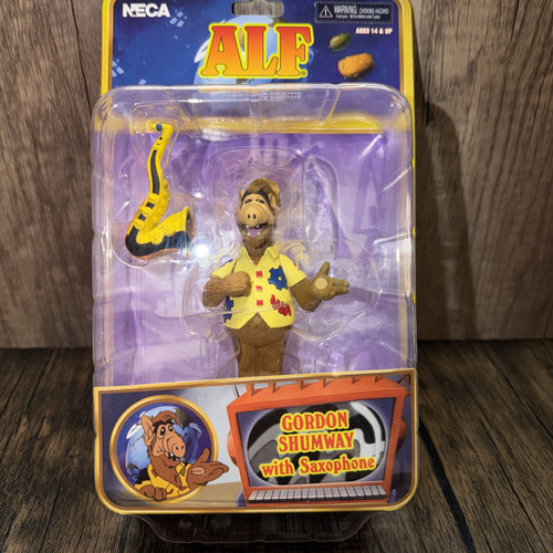 NECA ALF Gordon Shumway with Saxophone Sealed Action Figure 2023 Retro 80s