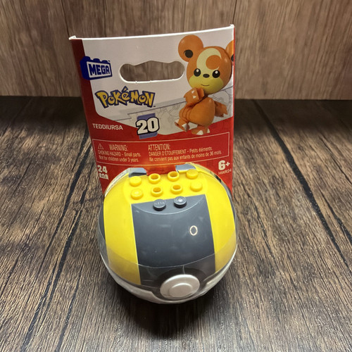 Pokémon Teddiursa Poké Ball Mini Building Toy MEGA Sealed