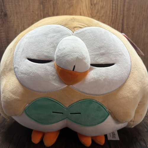Pokémon Rowlet Plush Stuffed Animal Jazwares Soft Toy New with Tag