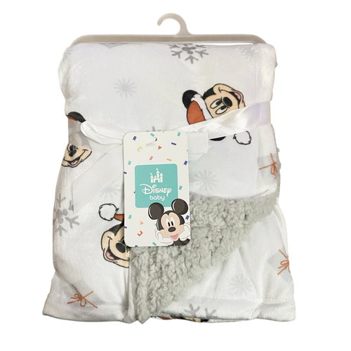 Disney Baby Mickey Mouse Plush Baby Blanket 30x40 Soft Fleece Winter Christmas