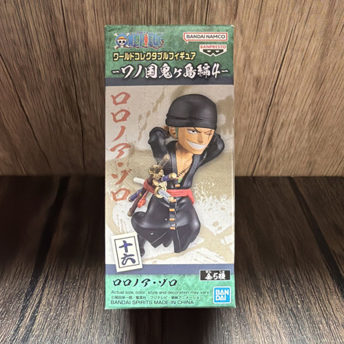 ONE PIECE World Collectable Figure Roronoa Zoro WCF Wano 4 16 BANPRESTO BANDAI
