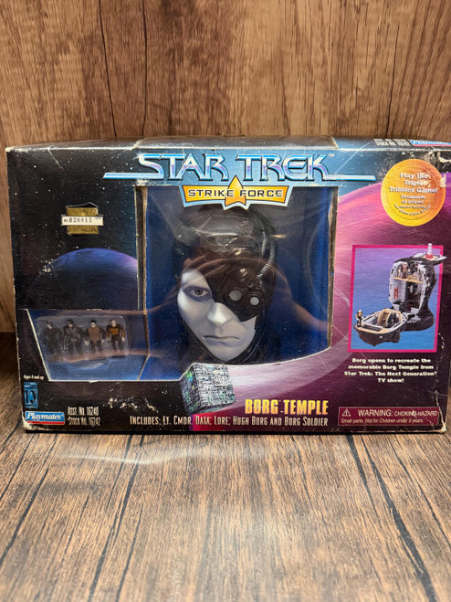 Vintage Star Trek Strike Force Borg Temple Playset – Playmates Toys – Next Generation Collectible – Sci-Fi Display – Boxed Figure Set