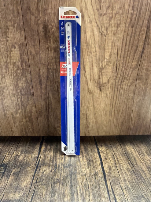 Lenox 12" Hacksaw Blades 18 TPI Thick Metal Cutting 2 Pack Made in USA