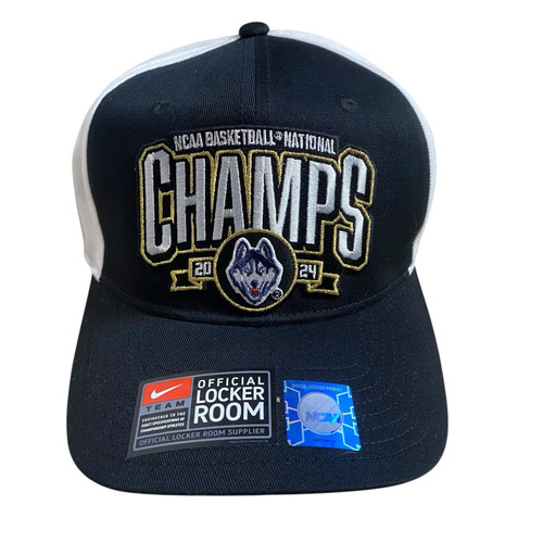 UConn Huskies 2024 NCAA National Champions Nike Locker Room Snapback Cap Hat