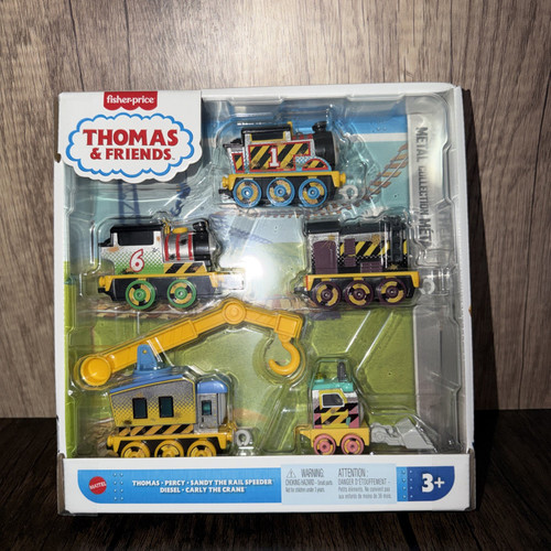 Thomas & Friends Diecast Construction Crew 5pc Set Percy Diesel Carly NEW