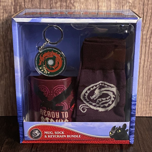 How to Train Your Dragon Gift Set Mug Socks Keychain DreamWorks New