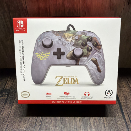 PowerA Legend of Zelda Enhanced Wired Controller Nintendo Switch – New Sealed