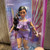 Barbie Deluxe Style Fashion Doll Purple Outfit Purse Shoes New in Box