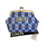 XOXO Blue Kiss Lock Coin Purse Wallet Gold Clasp Small Change Pouch NWT