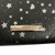 Madden Girl Wristlet Wallet Black Silver Star Heart Print Zip Coin Purse New
