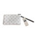 Tommy Hilfiger Wristlet Purse White Gray TH Logo Monogram New With Tags