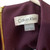 Calvin Klein Womens Plum Sheath Dress Size 8 Ruffle Sleeve Gold Zip NWT