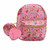Strawberry Shortcake Pink Mini Backpack 3PC Set Coin Purse Pom Pom New