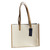 Tommy Hilfiger Monogram Tote Bag Cream Tan Large Shoulder Shopper Purse NWT