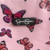Jessica Simpson Pink Butterfly Insulated Lunch Bag Tote Top Handle NEW