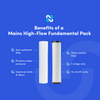 Graphic showing benefits of the Mains Fundamental Pack