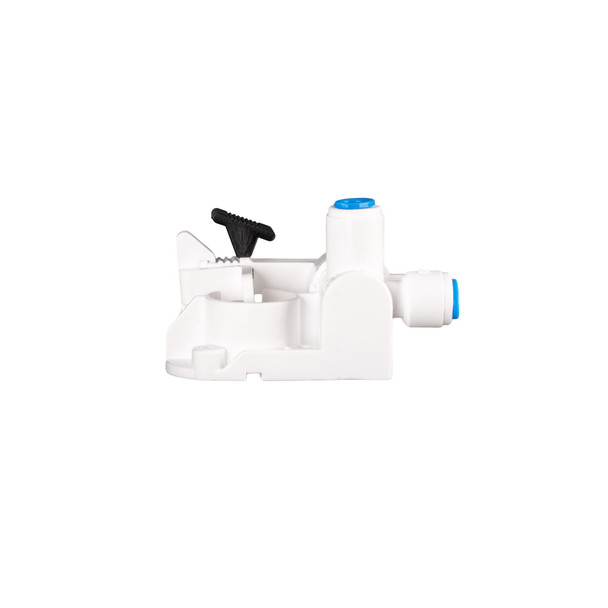 Side view of a leak detection valve
