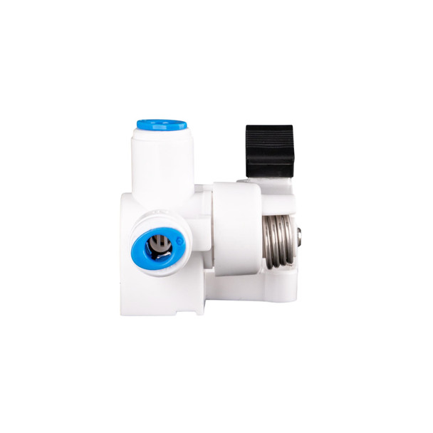 Front view of a leak detection valve