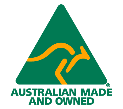 Australian Made & Owned logo