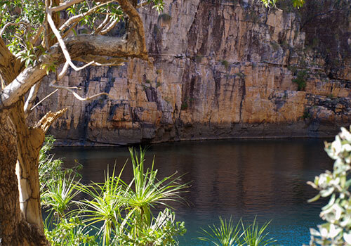 Water cove in outback Australia