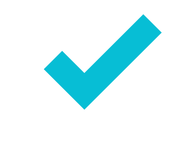 Reversed circle check icon