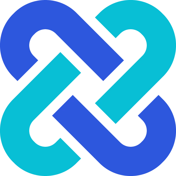 Interweaving chains icon