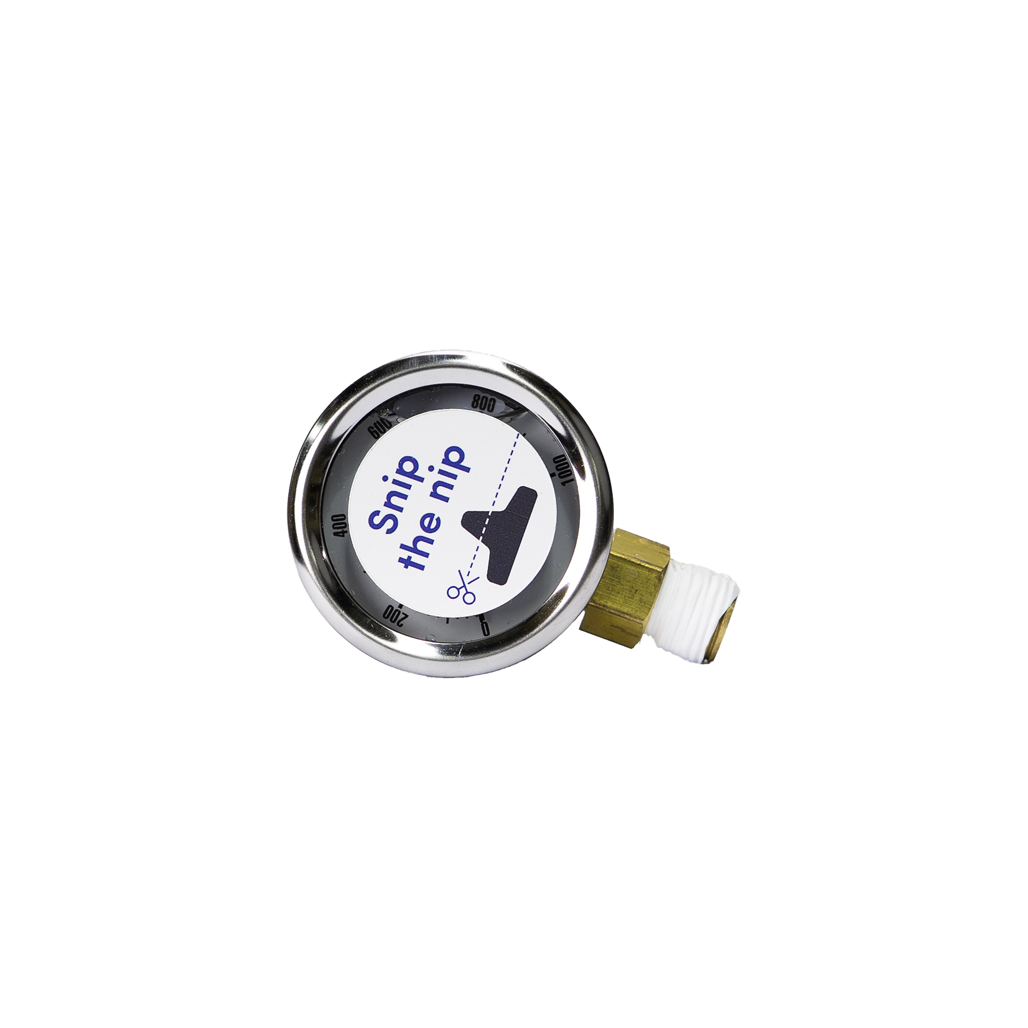 Front view of 40mm pressure gauge for Cloudtap filtration systems